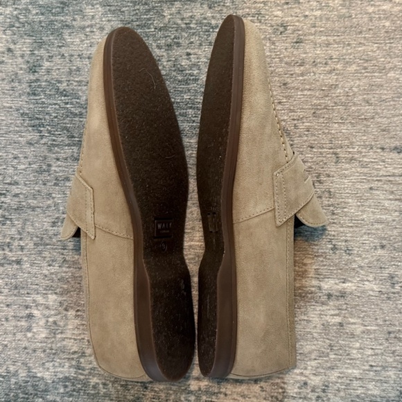 Walk London Stone Suede Saddle Loafer - Mens 9 NWOT - Picture 2 of 4